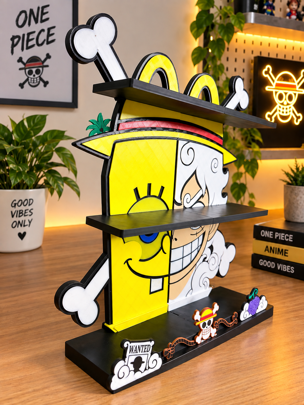 Inspired 3D Printed McDonald's OPxSpongebob Happy Meal Toys Shelf-Sunny Head-Gift-Collection-( Toys are not included)