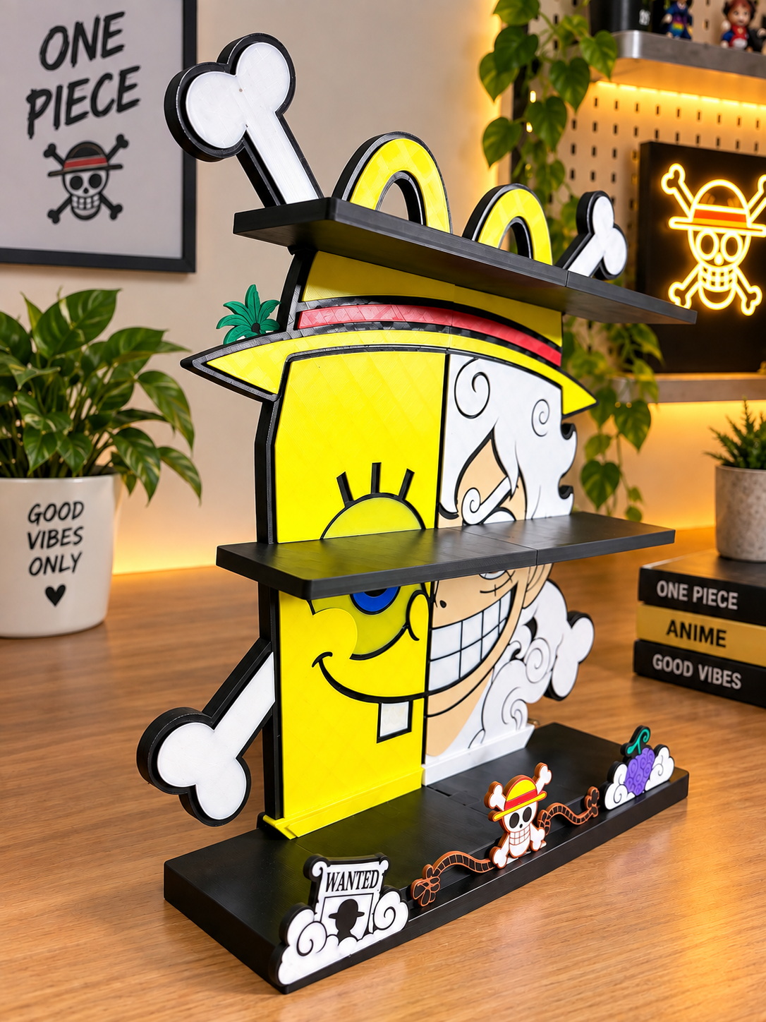 Inspired 3D Printed McDonald's OPxSpongebob Happy Meal Toys Shelf-Sunny Head-Gift-Collection-( Toys are not included)