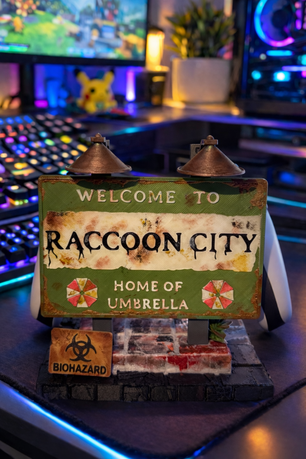 Resident Evil Requiem Universal Controller Holder-3D Printed-Desk Decoration-Fan Made Gift-Handpainting